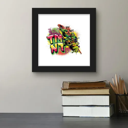 Vista 4 de Trends International Gallery Pops Nickelodeon Teenage Mutant Ninja Turtles: Mutant Mayhem - Póster de pared de graffiti de poder de tortuga, 12 x 12