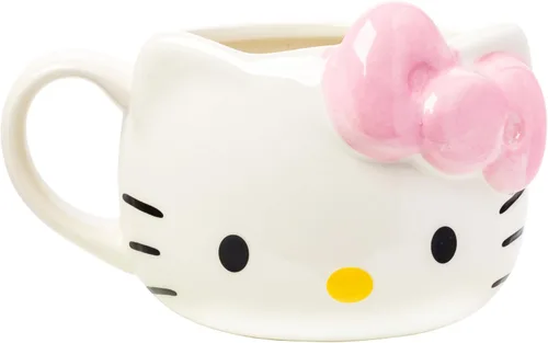 Vista 14 de Silver Buffalo Sanrio Hello Kitty and Friends Badtz-Maru - Taza de cerámica esculpida en 3D, 20 onzas