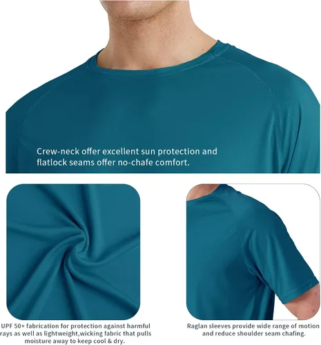 Vista 5 de SG Edge Men's Short Sleeve Shirt Basic Outdoor Series Sun Protection