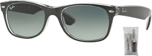 Vista 2 de Ray-Ban RB2132 NEW WAYFARER - Gafas de sol para hombres y mujeres paquete con kit de cuidado de gafas de cortesía de diseñador iWear