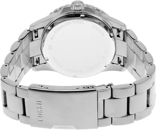 Vista 3 de Fossil Reloj casual de cuarzo azul para hombre inspirado en buceo