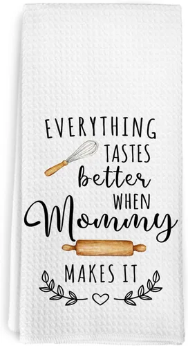 Vista 18 de Gigi - Toallas de cocina para el día de la madre, regalos de cumpleaños, para mujeres, abuelas de nietos, nietos, todo sabe mejor cuando Gigi lo