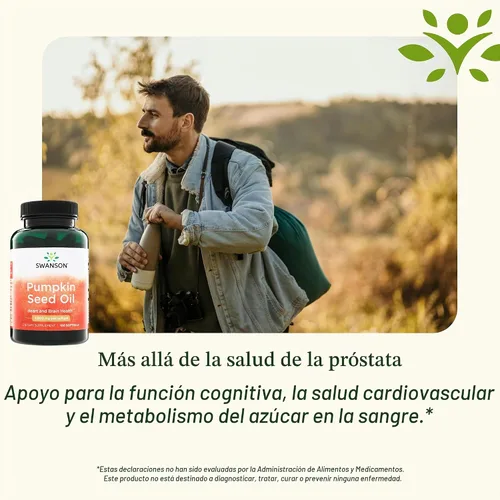Vista 5 de Swanson, Aceite de semilla de calabaza, 1,000 mg, 100 cápsulas blandas