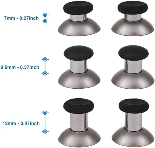 Vista 2 de MMOBIEL Palancas magnéticas de metal 8 en 1 Joysticks analógicos de agarre máximo compatibles con PS4, Slim, Pro Dualshock, Xbox One, One Elite, One
