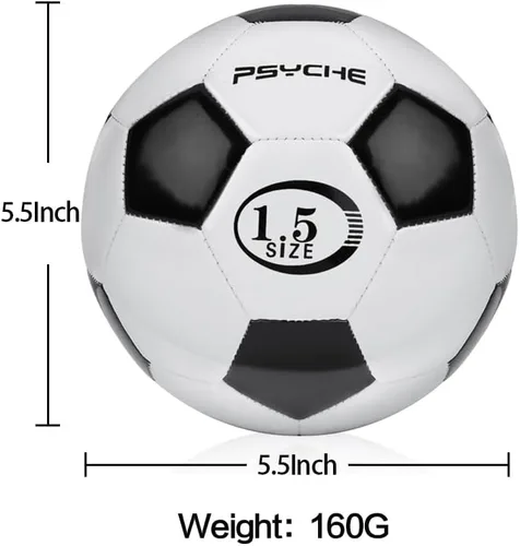 Vista 5 de Wisdom Leaves Mini pelota de fútbol para niños/niños pequeños, pelotas de fútbol de tamaño 1.5, pelota de juguete para juegos en interiores