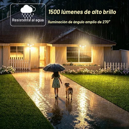 Vista 3 de intelamp Luz solar al aire libre del sensor de movimiento de la inundación