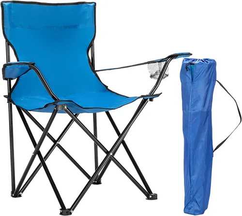 Vista 11 de Sillas plegables de campamento para adultos, sillas de campamento plegables con portavasos y bolsa exterior, silla ligera y portátil al aire libre