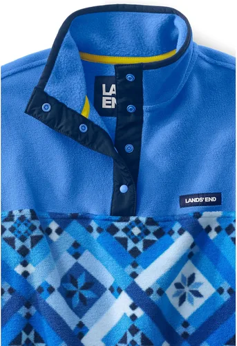 Vista 6 de Lands' End Sudadera Heritage con cuello a presión para mujer