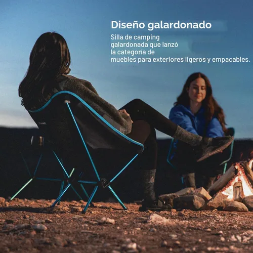 Vista 4 de Helinox Chair One Original - Silla de camping ligera, compacta y plegable Marrón (Coyote Tan)