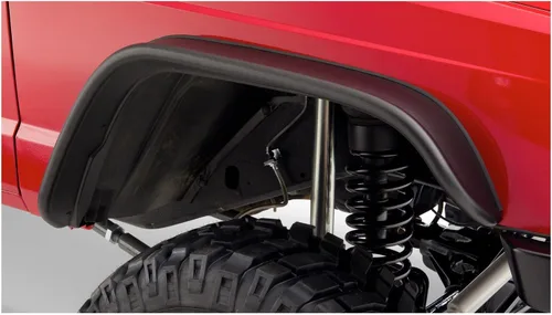 Vista 4 de Guardabarros Bushwacker (10922–07) para Jeep, lisos estilo Fender, pieza lisa; conjunto de 4