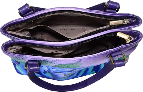 Vista 3 de Anna by Anuschka - Bolso de hombro con diseño de piel auténtica