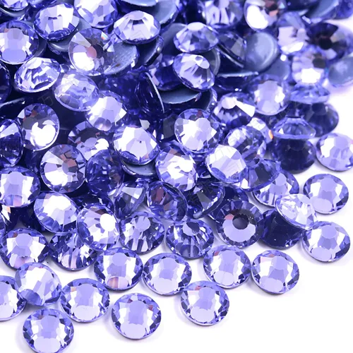 Vista 15 de Jollin Hot Fix - Diamantes de imitación de cristal con parte trasera plana, gemas de diamantes de imitación de 0.079 pulgadas