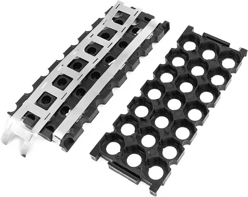 Vista 3 de XBERSTAR Soporte de batería 18650, 12V 3S 7P Li-ion DIY soporte para batería 18650 Powerwall abrazadera puntual (caja negra y tira de níquel)