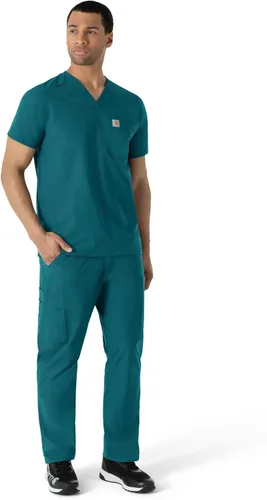 Vista 4 de Carhartt Scrubs C16113 Force Modern Fit V-Neck Top