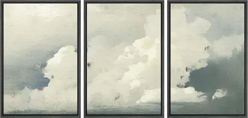 Vista 148 de SIGNWIN Lienzo enmarcado para pared, juego de arte sereno de pantanos con humedales verdes e ilustraciones de agua tranquila, arte moderno