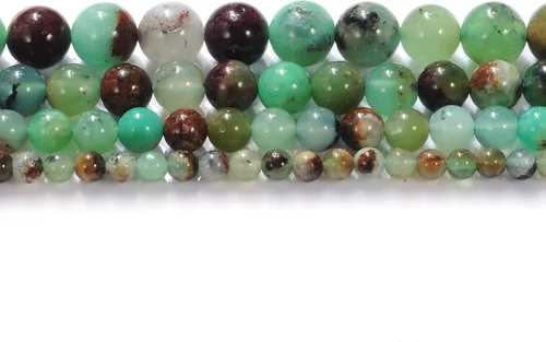 Vista 4 de Cuentas de piedra natural jade australiano redondo DIY