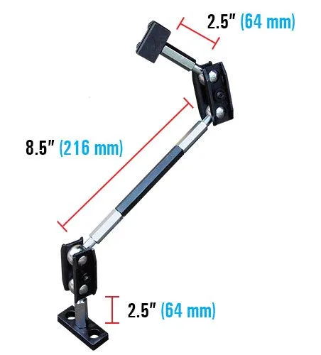 Vista 5 de Strong Hand Tools Brazo de fabricante modular de tercera mano, totalmente articulado, totalmente ajustable, base de montaje de mesa de 2 agujeros