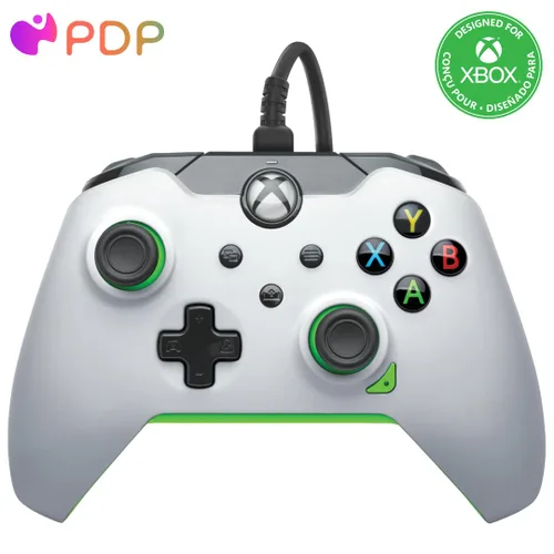 Vista 12 de PDP Wired Xbox Gaming Controller: Gamepad Licensed for Xbox Series X S, Xbox One, Windows PC, Audio Controls, 8ft Cable, 3.5mm jack, Mappable