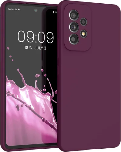 Vista 92 de kwmobile Funda Compatible con Samsung Galaxy A14 5G - Funda de teléfono de TPU y silicona con acabado suave - Verde Lima