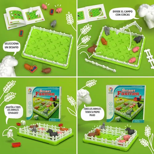 Vista 7 de SmartGames Smart Farmer - Rompecabezas de lógica STEM Barnyard