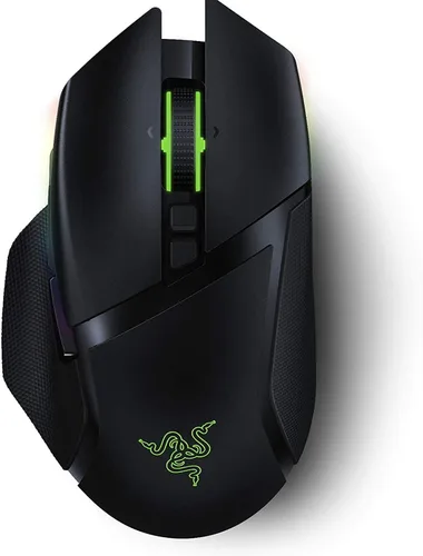 Vista 8 de Razer Basilisk Ultimate Hyperspeed Mouse inalámbrico para juegos de 20 K DPI sensor óptico Chroma RGB 11 botones programables incluye base de carga