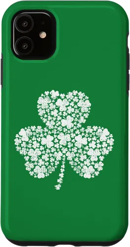 Vista 8 de Funda verde vintage con trébol relleno de trébol para iPhone 16