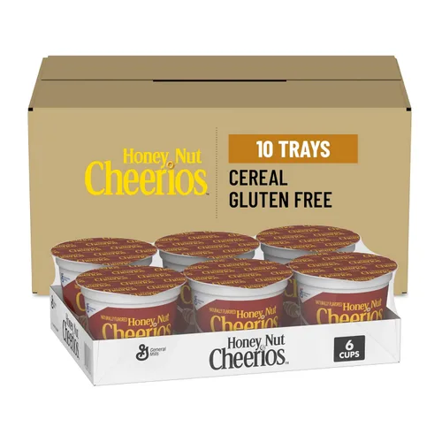 Vista 14 de Cheerios Cereal de desayuno sin gluten de avena integral, bolsa de 2.2 onzas (paquete de 5)