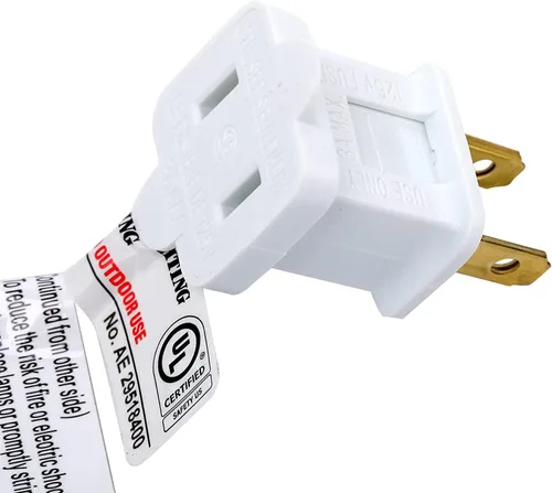 Vista 5 de Mini cadena de luces LED de 50 pies, 100 luces LED de color blanco frío con certificación UL de 0.197 in de gran angular para exteriores, luces