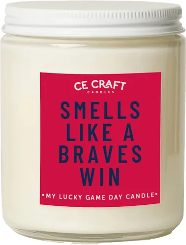 Vista 17 de Huele como una Victoria de los Dodgers Vela – Vela Perfumada Inspirada en LA – Fragancia de Bosques y Pastel de Cumpleaños – Quema de Larga Duración