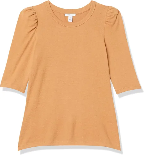 Vista 6 de Daily Ritual Blusa de punto acogedor con mangas 34 para mujer