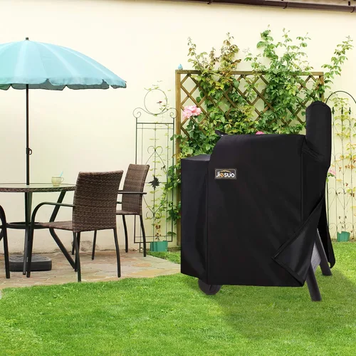 Vista 7 de Cubierta de parrilla para parrillas Traeger serie 22 y Pro 575, resistente e impermeable, diseño de cremallera especial