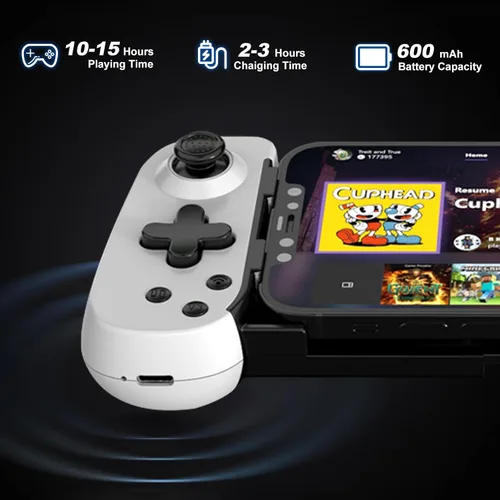 Vista 7 de Wireless Controller for iPhoneAndroidPCiPadTabletAppl Arcade MFi GamesSwitchPS4, Support Streaming on PSXboxPC Console, Cloud Gaming Gamepad