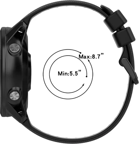 Vista 2 de Correas de reloj compatibles con Garmin Forerunner 955/Forerunner 955 Correa solar de liberación rápida pulsera pulsera de repuesto para Forerunner