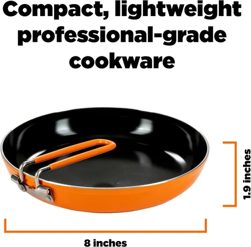 Vista 10 de Jetboil Summit Skillet Utensilios de Cocina Antiadherentes para Acampar para Estufas de Mochilero Jetboil