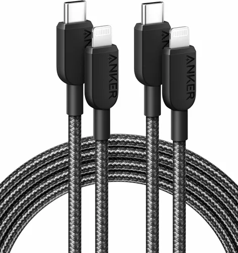 Vista 6 de Anker - Cable USB C a Lightning 310, cable con certificación MFi (3 pies, negro) Para iPhone 14 Series y más (cargador no incluido)