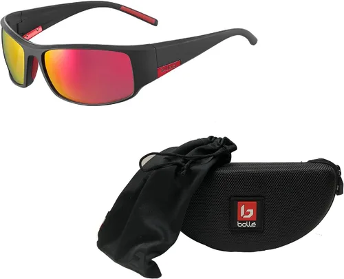 Vista 3 de bollé King Rectangle Sunglasses for Men BUNDLE With Designer iWear Complimentary Eyewear Kit