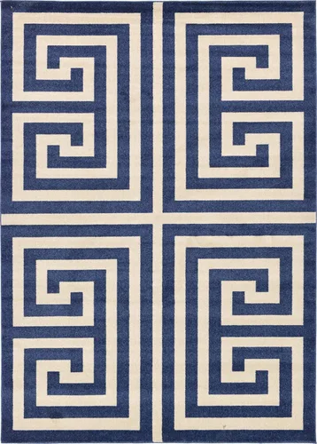Vista 16 de Unique Loom Athens Collection - Alfombra clásica geométrica moderna con diseño de bordes, 3 pies 3 pulgadas x 5 pies 3 pulgadas, negro/beige negro
