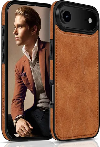 Vista 16 de LOHASIC Funda para iPhone 17e, para iPhone 16e, funda de cuero, delgada y delgada de lujo, agarre antideslizante, resistente a prueba de golpes