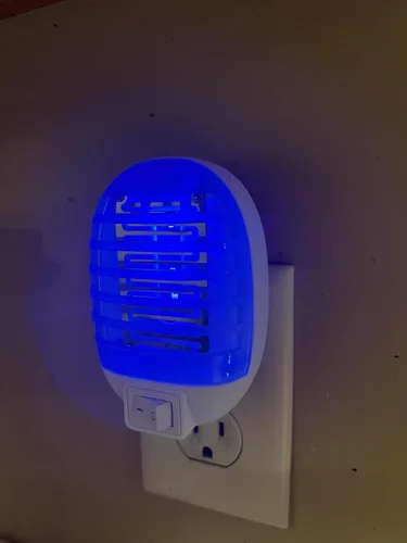 Vista 8 de Exterminador de insectos para interiores, mini trampa cazamoscas para interiores, exterminador electrónico de mosquitos y moscas de la fruta