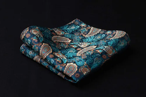 Vista 104 de HISDERN Pajaritas para hombre, corbatín de cachemira para hombre, corbata de lazo y bolsillo cuadrado, juego formal de esmoquin para boda