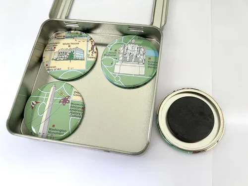 Vista 4 de Washington DC Map Magnets (2. White House/Lincoln/Monument/Capitol)