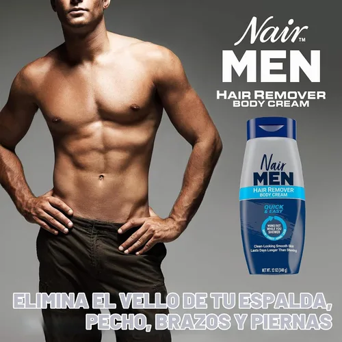 Vista 6 de Nair Crema corporal depilatoria para hombres, 12 onzas (paquete de 2)