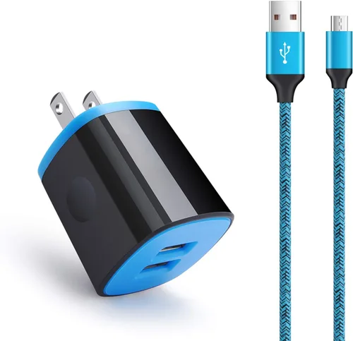 Vista 11 de Cubo de carga con cable micro USB, cable de carga rápida compatible con Samsung Galaxy S7/S6/Edge/Active S5 S4 Note 5/4, J7 J3 J2 A7 A10S A10 A6