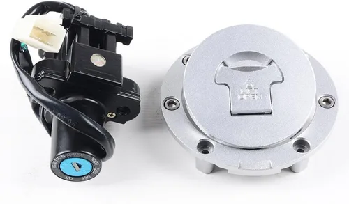 Vista 6 de Llave de bloqueo del interruptor de encendido de la tapa del tanque de combustible compatible con Honda 2004 2005 2006 2007 CBR 1000RR 2003-2006