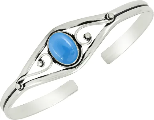 Vista 12 de Natural Gemstone Cuff Bangle Bracelets for Women Amatista