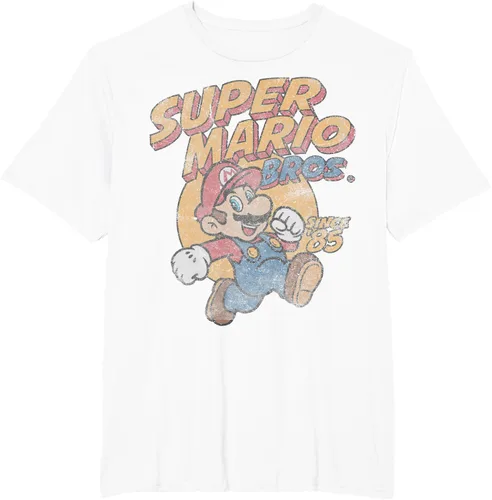 Vista 9 de Super Mario Bros. Desde '85 Camiseta Vintage con Póster' Negro