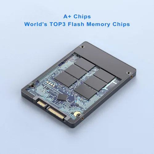 Vista 3 de Vansuny - Disco duro SSD interno de estado sólido SATA III de 128 GB 2.5” Unidad interna avanzada de NAND 3D Flash de hasta 450 MB/s para PC