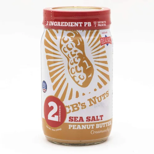 Vista 3 de CB's Nuts Mantequilla de maní cremosa salada cultivada en Estados Unidos (1)