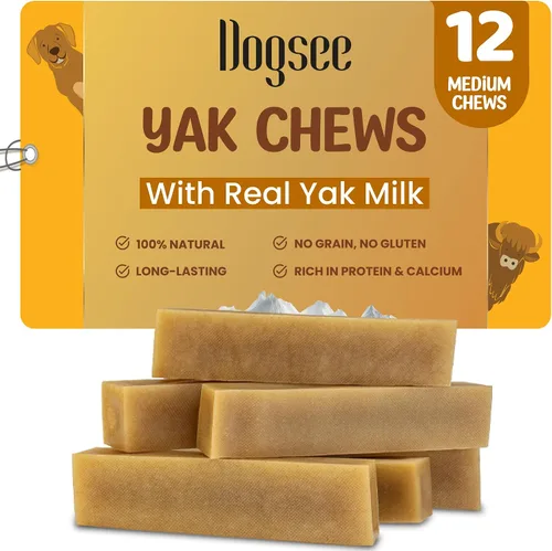 Vista 18 de Dogsee Himalayan Yak Chews (XL - 6 masticables) Masticables de yak para perros grandes Golosinas para perros Ayuda al dolor