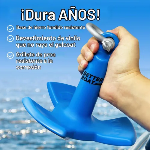 Vista 4 de River Anchor 8 lb para kayaks, canoas, botes y motos acuáticas